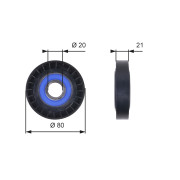 T36011 Vratná/vodicí kladka, klínový žebrový řemen RPM™ Racing Timing Belt GATES