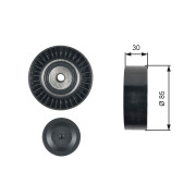 T36477 Vratná/vodicí kladka, klínový žebrový řemen RPM™ Racing Timing Belt GATES