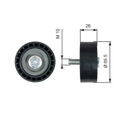 T36775 Vratná/vodicí kladka, klínový žebrový řemen RPM™ Racing Micro-V® GATES