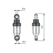 T39215 GATES tlmič vibrácií rebrovaného klinového remeňa T39215 GATES