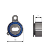 T41066 Napínací kladka, ozubený řemen FleetRunner™ V-Belt GATES