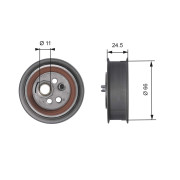 T41103 Napínací kladka, ozubený řemen FleetRunner™ Micro-V® Kit GATES