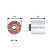 T42148 Vratná/vodicí kladka, ozubený řemen DriveAlign® GATES