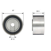 T42173 Vratná/vodicí kladka, ozubený řemen DriveAlign® GATES