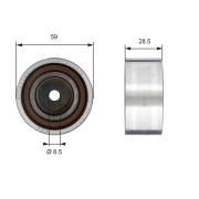 T42178 Vratná/vodicí kladka, ozubený řemen FleetRunner™ Micro-V® Kit GATES