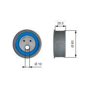 T42230 Napínací kladka, ozubený řemen FleetRunner™ V-Belt GATES