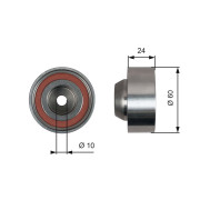 T42231 Vratná/vodicí kladka, ozubený řemen FleetRunner™ V-Belt GATES