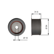 T42315 Vratná/vodicí kladka, ozubený řemen FleetRunner™ V-Belt GATES