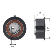 T43069 Napínací kladka, ozubený řemen DriveAlign® GATES