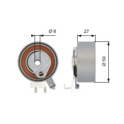 T43139 Napínací kladka, ozubený řemen DriveAlign® GATES