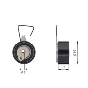 T43141 Napínací kladka, ozubený řemen FleetRunner™ V-Belt GATES