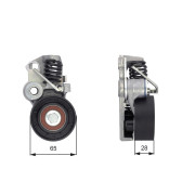 T43167 Napínací kladka, ozubený řemen FleetRunner™ V-Belt GATES