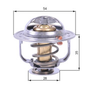 TH43880G1 Termostat, chladivo GATES