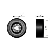 T38010 Vratná/vodicí kladka, klínový žebrový řemen RPM™ Racing Timing Belt GATES