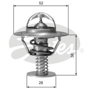 TH05077G1 Termostat, chladivo GATES