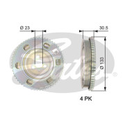 TVD1051 Řemenice, klikový hřídel RPM™ Racing Micro-V® GATES