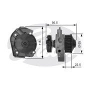 Z80493 GATES vodné čerpadlo, chladenie motora Z80493 GATES