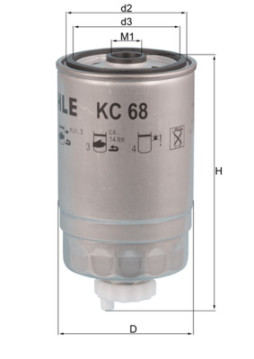 KC 68 Palivový filtr KNECHT