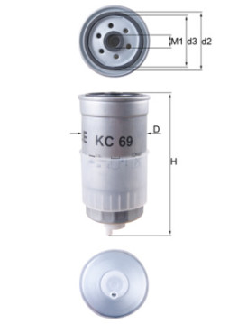 KC 69 Palivový filtr KNECHT
