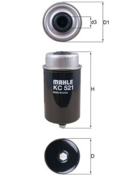 KC 521 KNECHT palivový filter KC 521 KNECHT