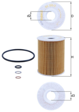 OX 355/3D Olejový filtr KNECHT