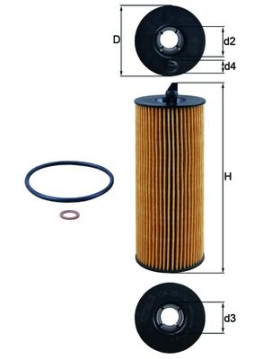 OX 361/4D Olejový filtr KNECHT