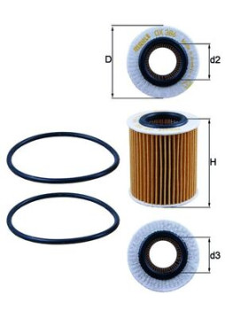 OX 386D KNECHT olejový filter OX 386D KNECHT