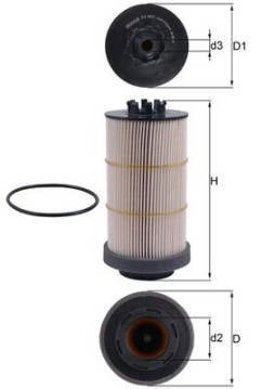 KX 80/1D KNECHT palivový filter KX 80/1D KNECHT
