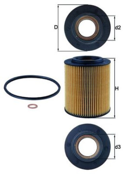 OX 154/1D Olejový filtr KNECHT