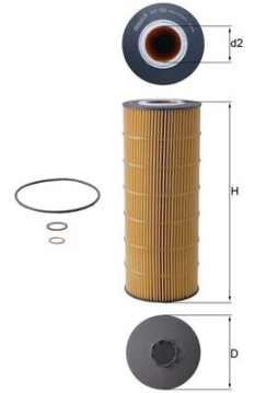 OX 168D KNECHT olejový filter OX 168D KNECHT