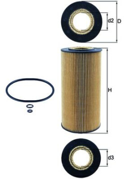 OX 123/1D Olejový filtr KNECHT