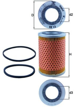 OX 13D Olejový filtr KNECHT