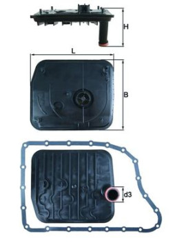 HX 153D Hydraulický filtr, automatická převodovka KNECHT