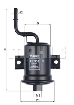 KL 563 KNECHT palivový filter KL 563 KNECHT