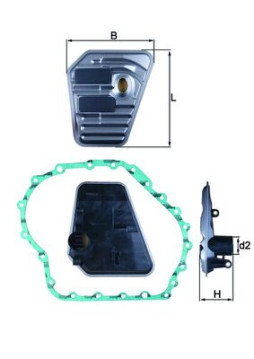 HX 167D Hydraulický filtr, automatická převodovka KNECHT