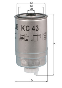 KC 43 Palivový filtr KNECHT