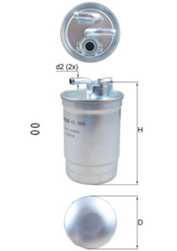 KL 554D Palivový filtr KNECHT