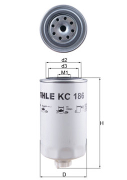 KC 186 KNECHT palivový filter KC 186 KNECHT