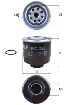 KC 388D Palivový filtr KNECHT