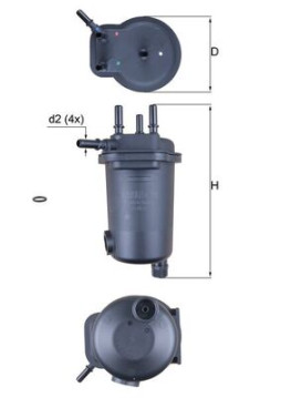 KL 632D Palivový filtr KNECHT