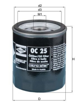 OC 25 Olejový filtr KNECHT