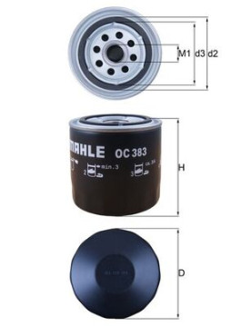 OC 383 Olejový filtr KNECHT