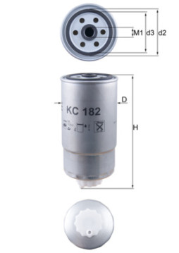 KC 182 Palivový filtr KNECHT