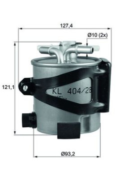 KLH 44/25 Palivový filtr KNECHT