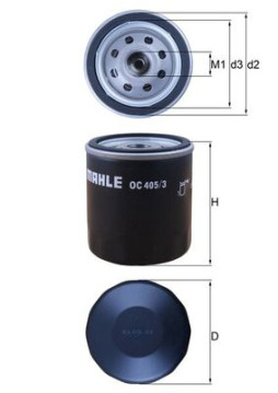 OC 405/3 Olejový filtr KNECHT