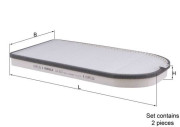 LA 613/S KNECHT filter vnútorného priestoru LA 613/S KNECHT