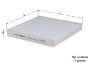 LA 630/S KNECHT filter vnútorného priestoru LA 630/S KNECHT