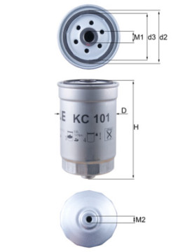 KC 101 Palivový filtr KNECHT