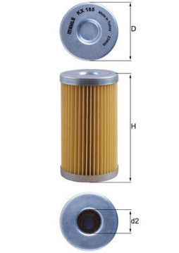 KX 185 Palivový filtr KNECHT