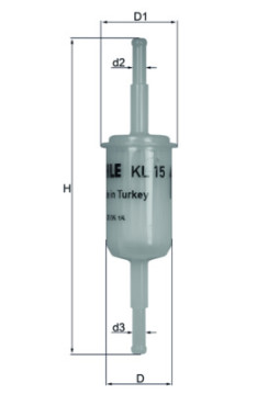KL 15 OF KNECHT palivový filter KL 15 OF KNECHT